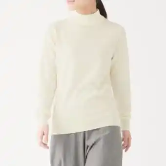 MUJI Less itchy jersey stitch high neck sweater offre