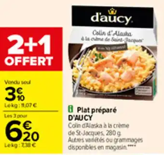 Carrefour Plat préparé D'AUCY offre