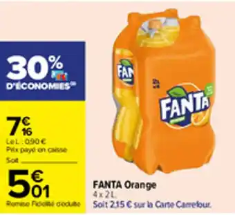 Carrefour FANTA orange offre