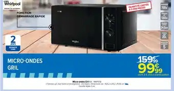Carrefour Micro-ondes gril offre