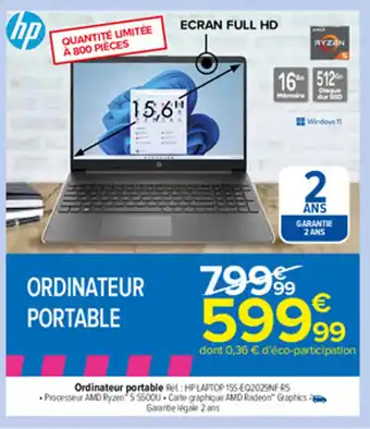 Carrefour Ordinateur portable offre