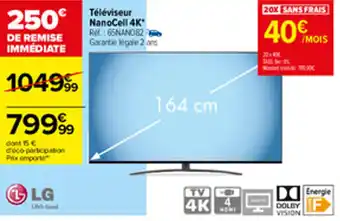 Carrefour Téléviseur nanocell 4K offre