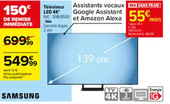 Carrefour Téléviseur LED 4K offre