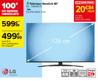 Carrefour Téléviseur nanocell 4K offre