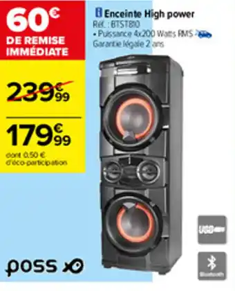 Carrefour Enceinnte high power offre