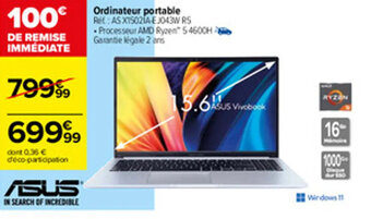 Carrefour Ordinateur portable offre