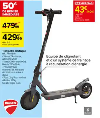 Carrefour Trottinette électrique offre
