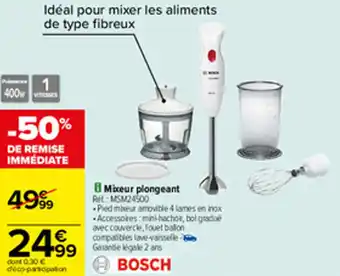 Carrefour Mixeur plongeant offre