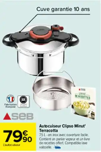 Autocuisseur clipso minut' terracotta