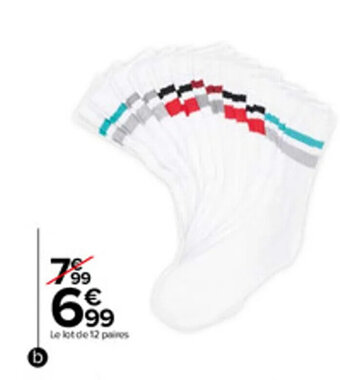 Carrefour Mi-chaussettes homme offre