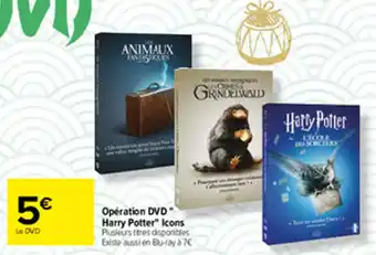 Carrefour Opération DVD "harry potter" icons offre