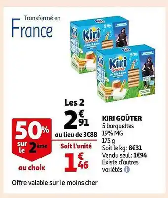 Auchan Kiri goûter offre