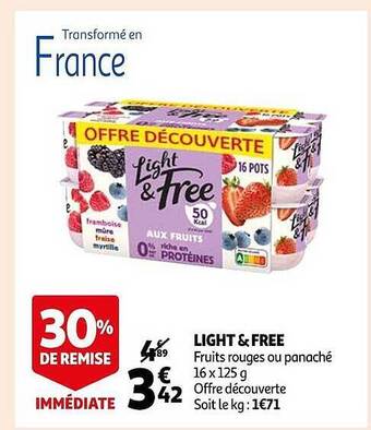 Auchan Light & free offre