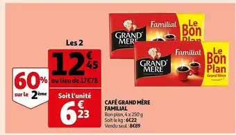 Auchan Café grand mère familial offre