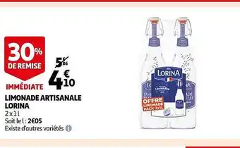 Auchan Limonade artisanale lorina offre