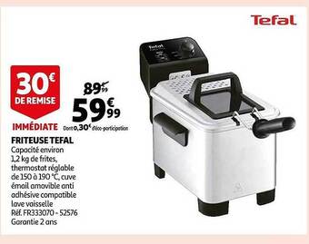 Auchan Friteuse tefal offre