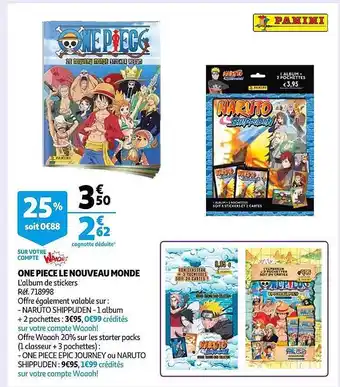 Auchan One piece le nouveau monde offre