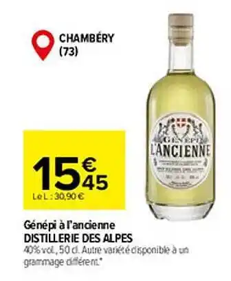 Génépi à l'ancienne distillerie des alpes