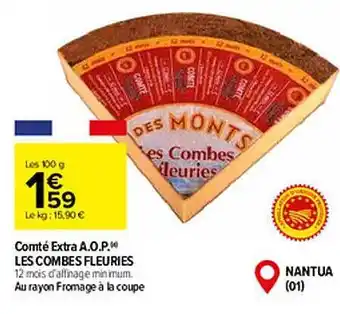Carrefour Comté extra a.o.p. les combes fleuries offre
