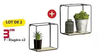 Gifi Étagère x2 offre