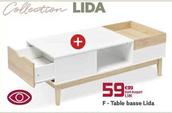 Gifi Table basse lida offre