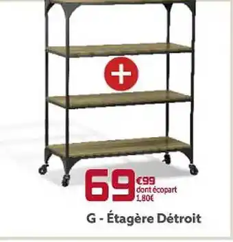 Gifi Étagère détroit offre