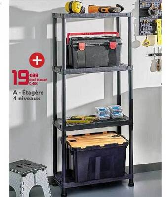 Gifi Étagère 4 niveaux offre