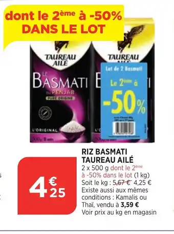 Bi1 Riz Basmati Taureau Aile offre