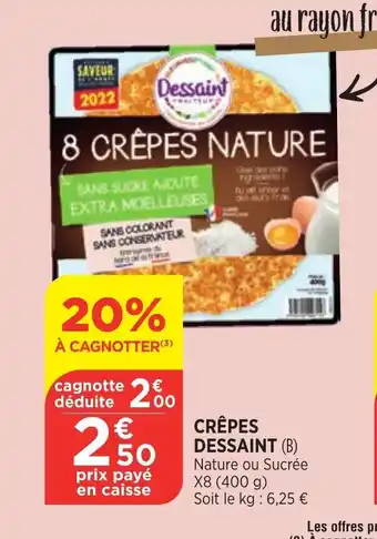 Bi1 Crepes Dessaint offre