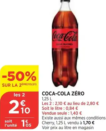 Bi1 Coca-Cola Zero offre