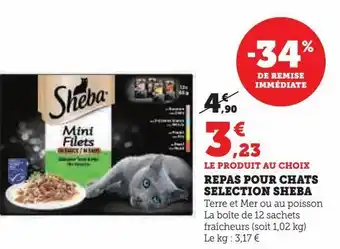 U Express Repas pour chats selecton sheba offre