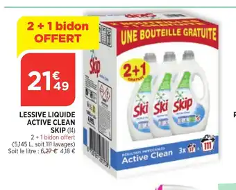 Bi1 Lessive Liquide Active Clean Skip offre