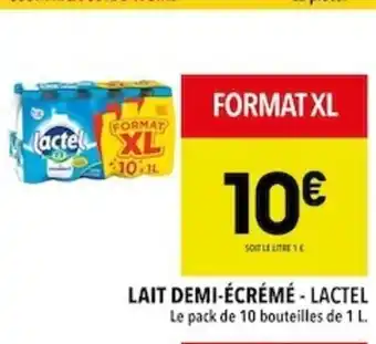 Supeco Lait Demi-écrémé Lactel offre