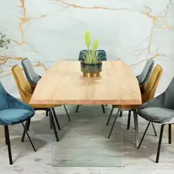 Pier Import Table extensible design en bois de chêne blanc et verre 240 cm messine offre