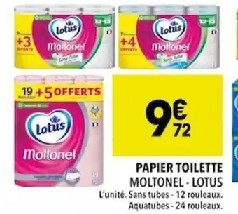 Supeco Papier Toilette Moltonel Lotus offre