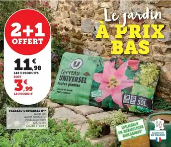 Super U Terreau universel u offre