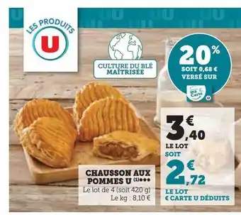 Super U Chausson aux pommes u *** offre