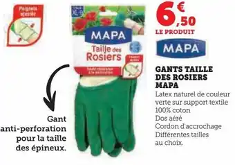 Super U Gants taille des rosiers mapa offre