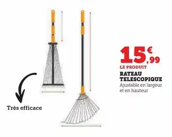 Super U Rateau telescopique offre