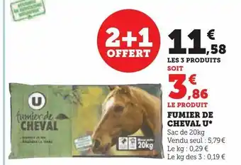 Super U Fumier de cheval u offre