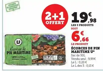 Super U Écorces de pin maritime u offre