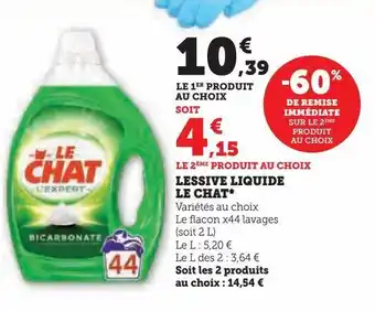 Hyper U Lessive liquide le chat offre