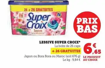 Hyper U Lessive super croix* offre