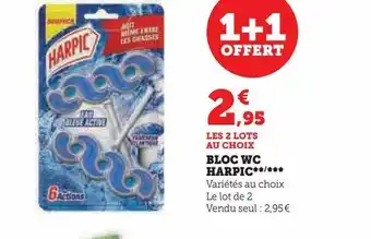 Hyper U Bloc wc harpic offre