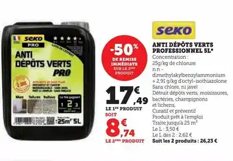 Hyper U Anti dépôts verts professionnel 5l offre