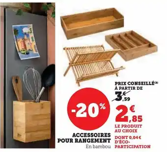 Hyper U Accessoires pour rangement offre