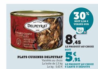 Plats cuisines delpeyrat