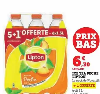 Hyper U Ice tea peche lipton offre