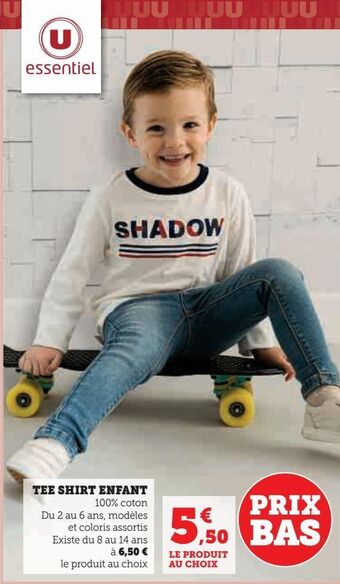Hyper U Tee shirt enfant offre