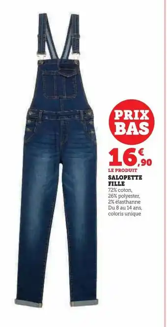 Hyper U Salopette fille offre